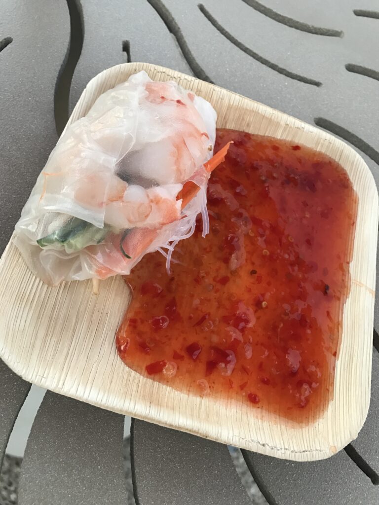 Vietnamese Shrimp Spring Rolls from the Seven Seas Food Festival at SeaWorld in Orlando