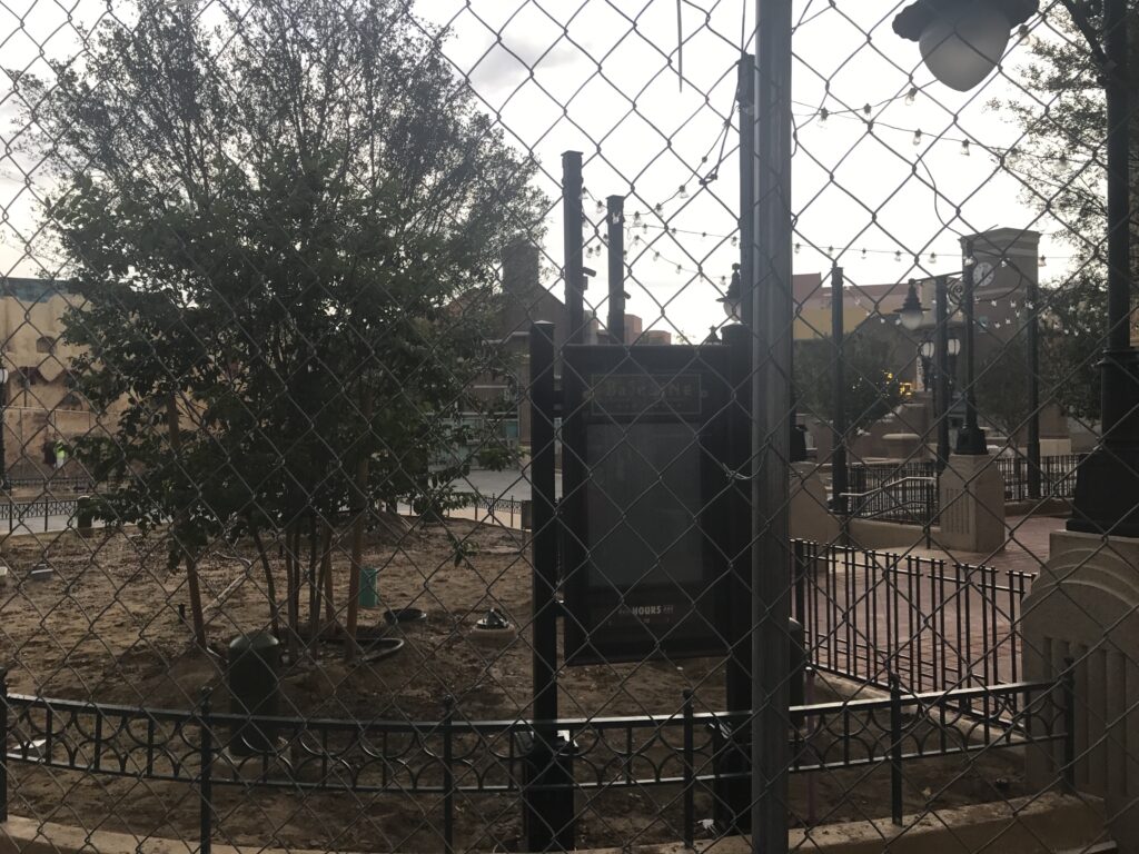 Hurricane Irma forced the removal of construction fencing scrims giving us a look into the new Grand Avenue area at Disney's Hollywood Studios