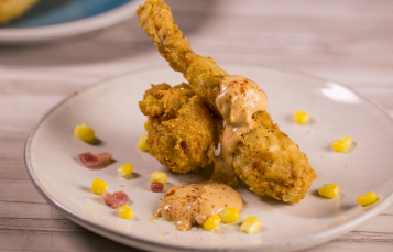 Fried Frog Legs available at the Savory Tavern during the 2018 Busch Gardens Food & Wine Festival