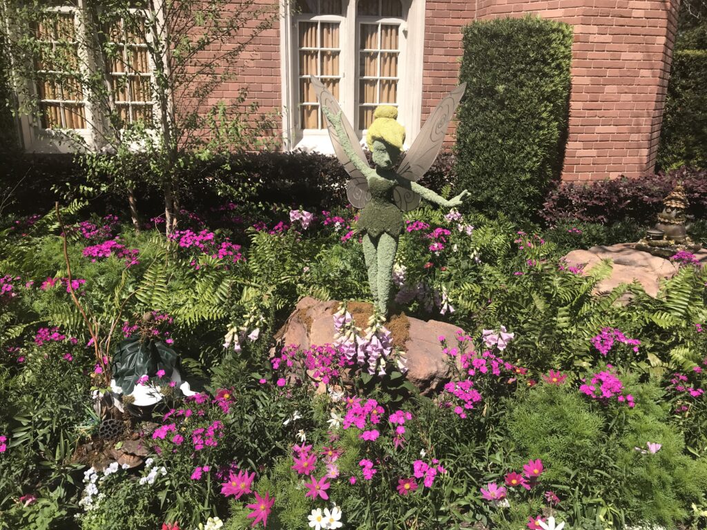Tinker Bell topiary at the 2018 Epcot International Flower & Garden Festival