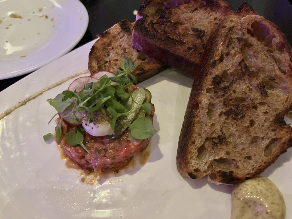 Steak Tartare from Council Oak Steakhouse at the Hard Rock Casino in Ft. Lauderdale