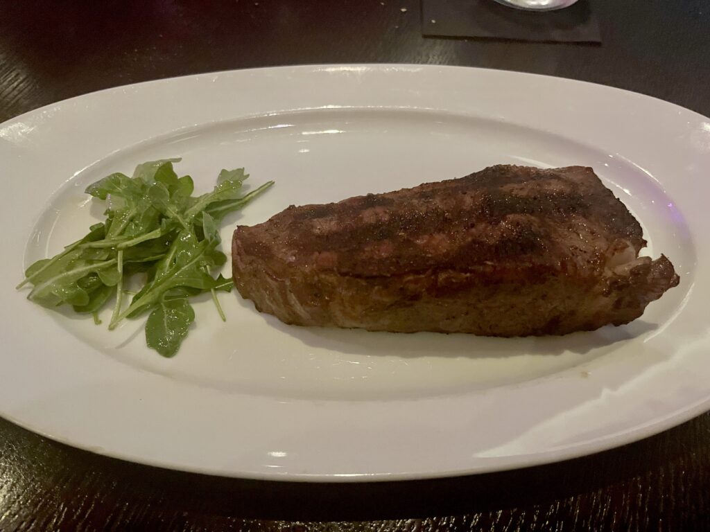 New York Strip from Council Oak Steakhouse at the Hard Rock Casino in Ft. Lauderdale