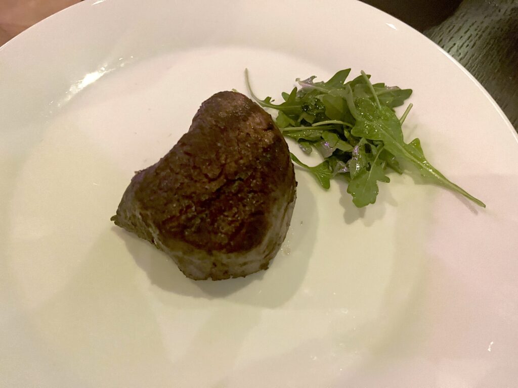 Filet Mignon from Council Oak Steakhouse at the Hard Rock Casino in Ft. Lauderdale